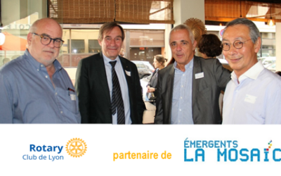 Juin 2021, Le Rotary Club de Lyon nous accorde sa confiance…